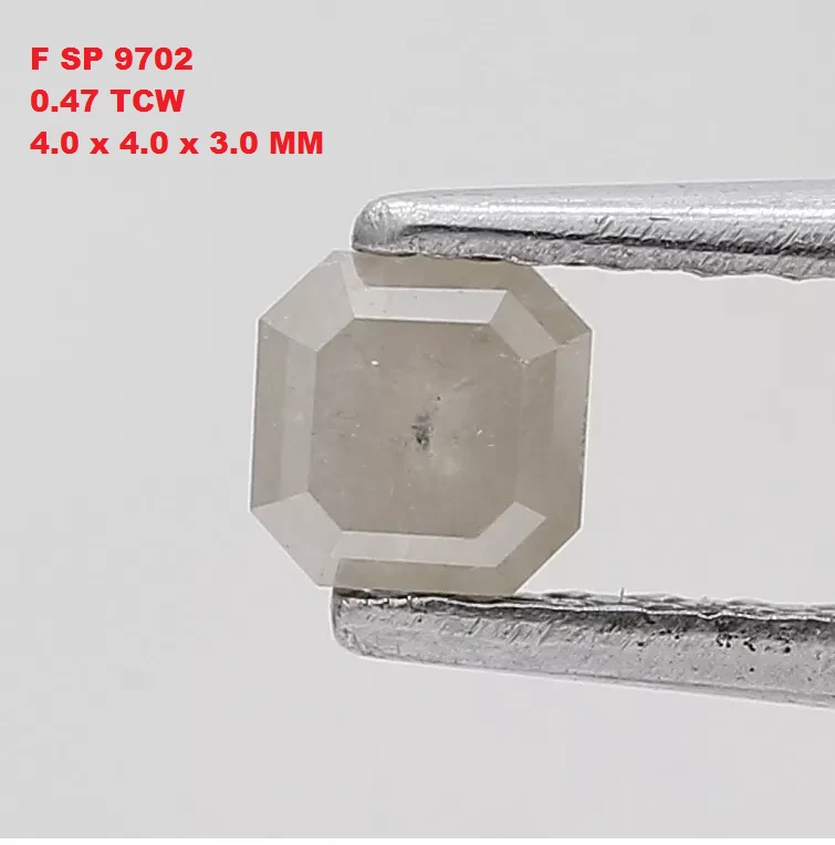 natural diamond 0.47tcw 4 mm white color cushion brilliant cut women's day gift - Image 2 of 4