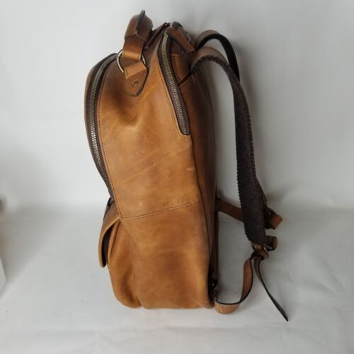 KORCHMAR - Lewis - Luxus klassischer Lederrucksack - braun - Bild 3 von 15