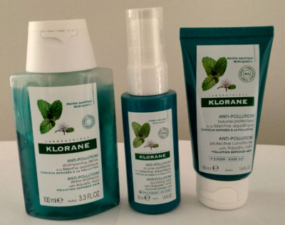 Klorane Anti-Pollution Detoxifying Aquatic Mint Trial Kit Travel Size