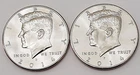 2014 P & D Kennedy Half Dollar Set (2 coins)  AVE CIRCULATED **FREE SHIPPING**