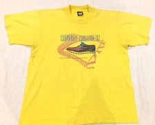 VTG Screen Stars Best Shirt Adult Size Large Yellow Corporate Challenge 1987
