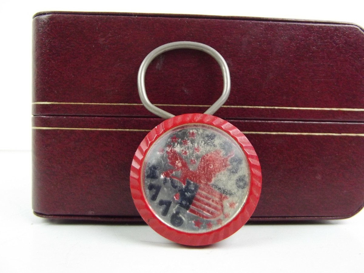 Keychain - Rectangle - 1776 - Leather Keychain - Rectangle - 1776 - Leather