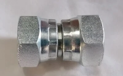 PARQUIP Hydraulic Bsp Female Swivel Coupler,1/8,1/4,3/8,1/2,5/8,3/4,1,11/4,11/2,2,steel