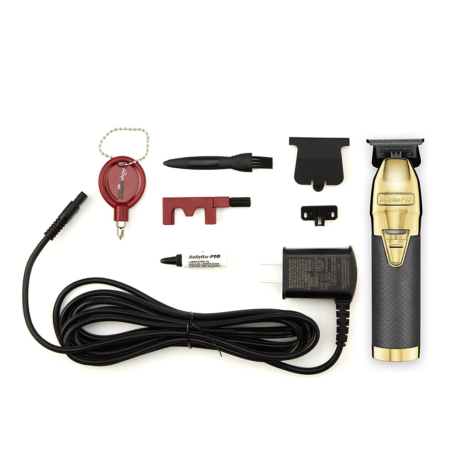 BaBylissPRO GOLDFX Boost+ Metal Lithium Outlining Trimmer FX787GBP 110/220v