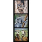 Patchwork Quilting Sewing Fabric Possum Koala Kookaburra Panel 40x110cm