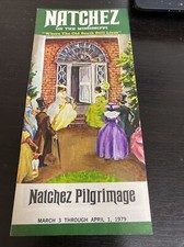 Natchez Pilgrimage Mississippi Brochure 1979 Old South Home Tour Travel Ww