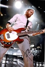 Dave Phoenix Farrell of Linkin Park Signed 12x8 Photo In Person Autograph + COA
