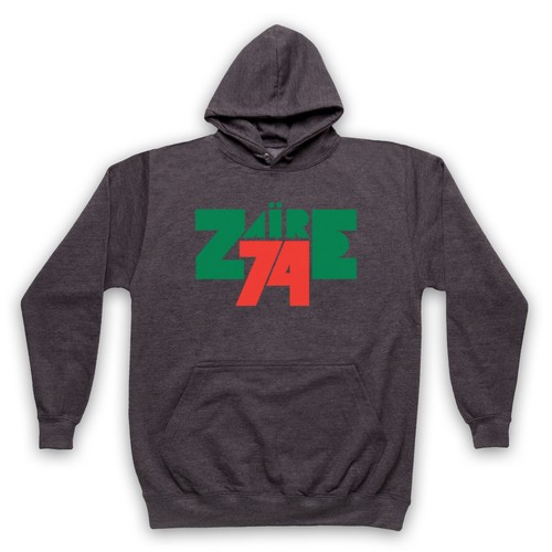 ZAIRE 74 ALI V FOREMAN RUMBLE IM DSCHUNGEL BOXKAMPF ERWACHSENE UNISEX KAPUZENPULLOVER