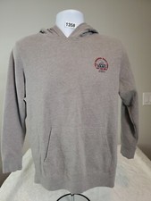 Vans Hoodie Boys Kids Size Large Gray Graphic Fleece Pullover Sweatshirt