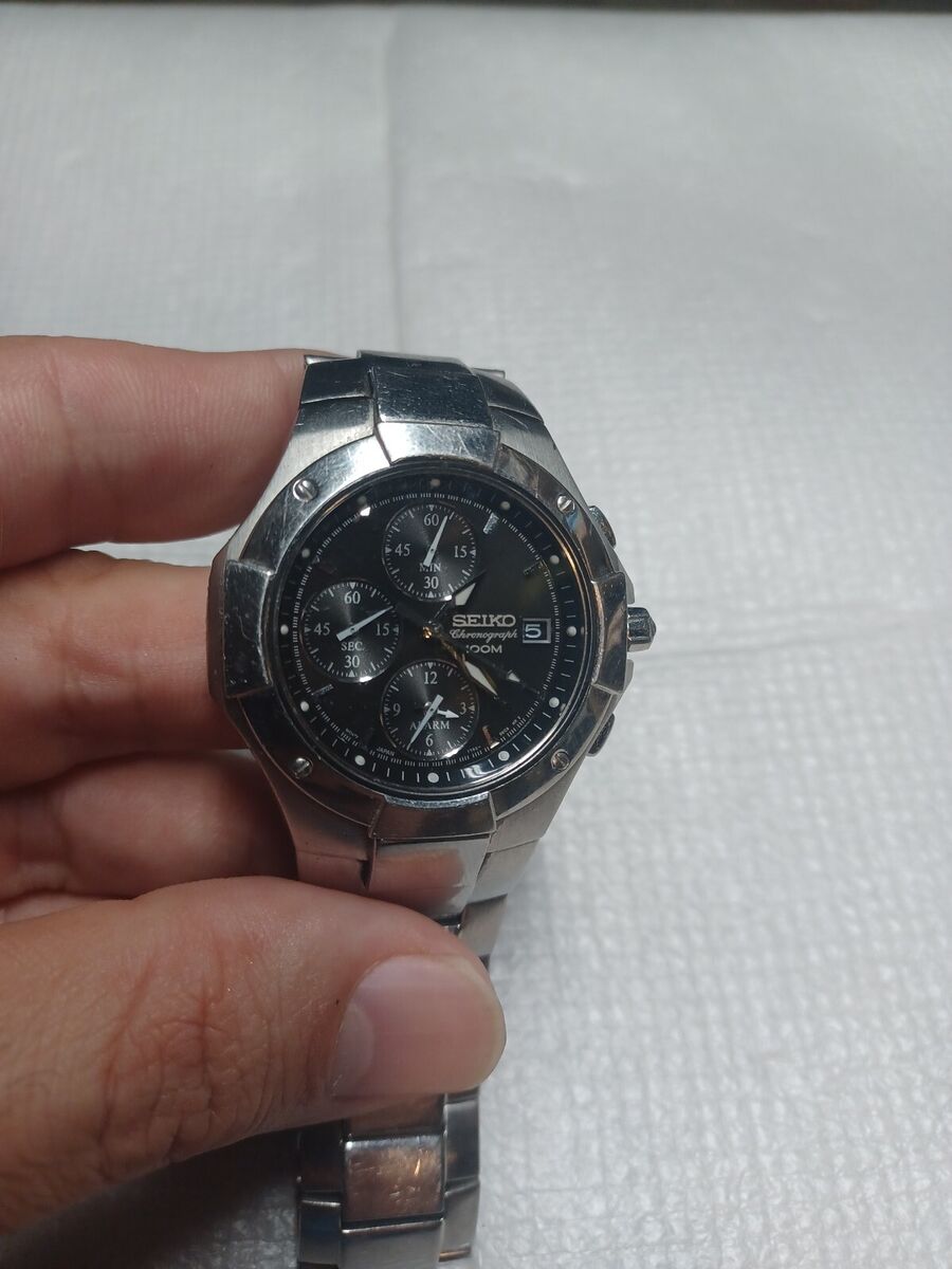 Seiko 7T62-0DP0 Sapphire Crystal Quartz Chronograph 100m | eBay Seiko 7T62-0DP0 Sapphire Crystal Quartz Chronograph 100m | eBay