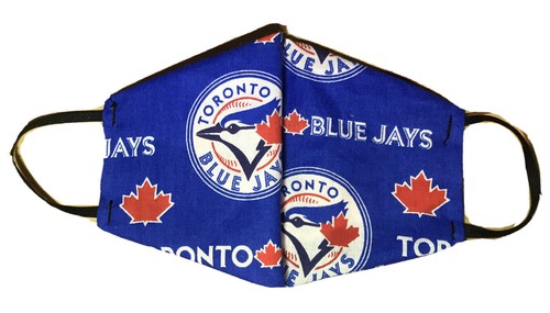 TORONTO BLUE JAYS Handmade 100% Cotton Fabric Face Mask CRP NURSE DOCTOR EMT AED - Picture 4 of 5
