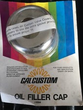 Vintage Cal Custom 6584 Ford Twist On Chrome Oil Breather Cap Pcv 1968 To Date