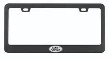 Custom Laser Engraved Black License Plate Frame Stainless Steel fit Land Rover