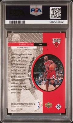 1999 UD NBA MICHAEL JORDAN PSA9 ジョーダン 1999 UD Athlete Century MJ Era Michael Jordan PSA 9 #JE10 Card NEW