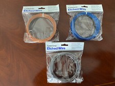 3X Florist's Aluminum Wire Oasis Etched Wire 12 Gauge / 39 ft. L