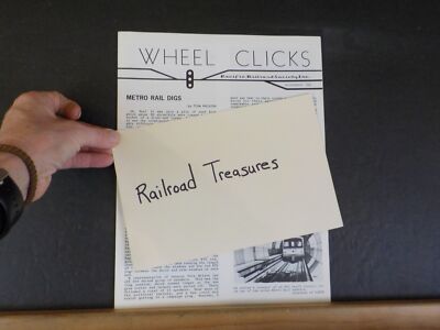 Wheel Clicks 1986 November Pacific Railroad Society Metro Rail Digs