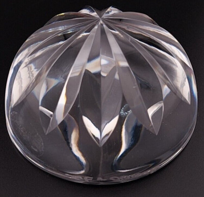 VTG 3.5'' Kurt Strobach, Cut Crystal Paperweight, Sea Urchin, Amazing & Perfect!