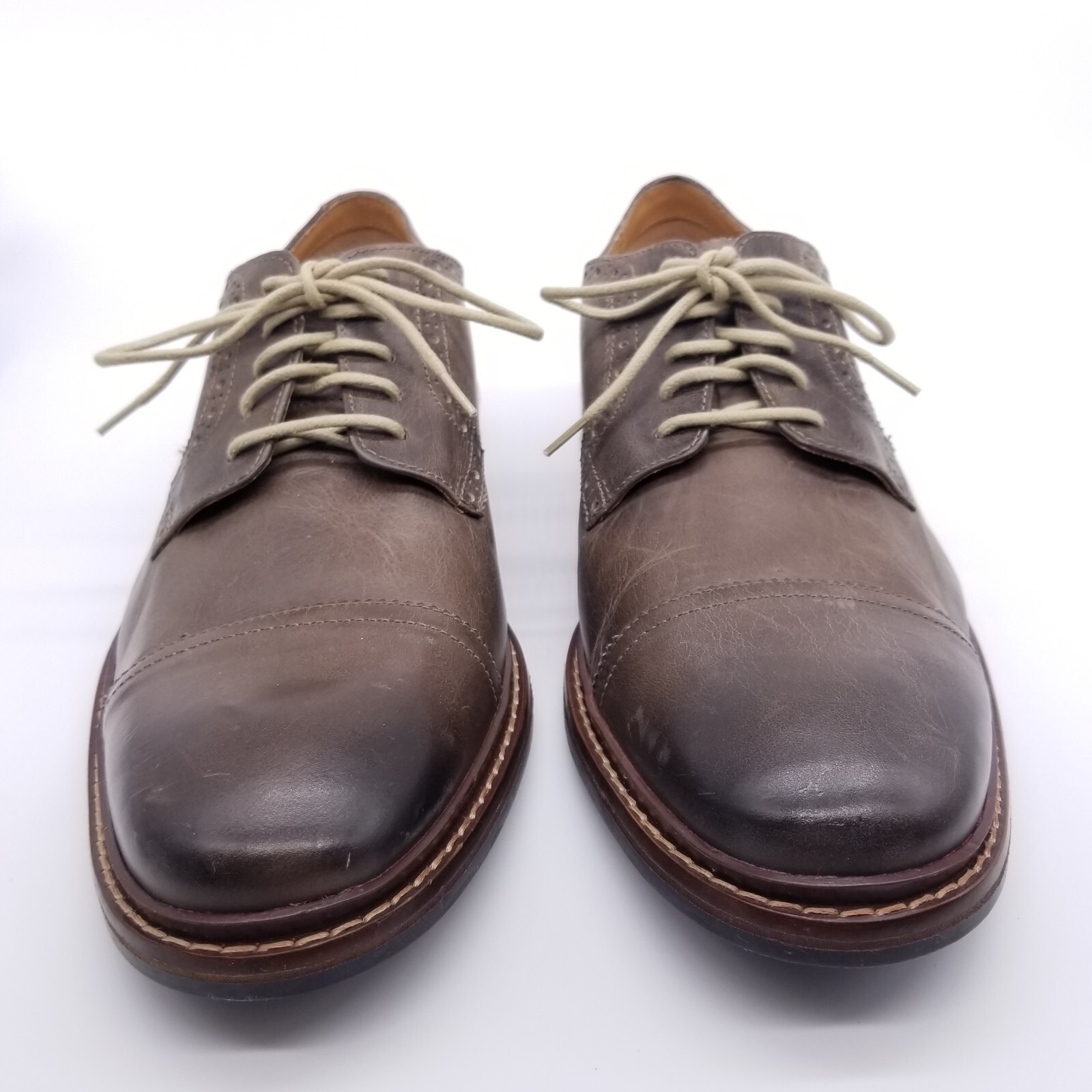 SAOLA Scarpe eleganti Cole Haan da uomo 11 5 marroni Oxford cap punta brogue in pelle derby C21323