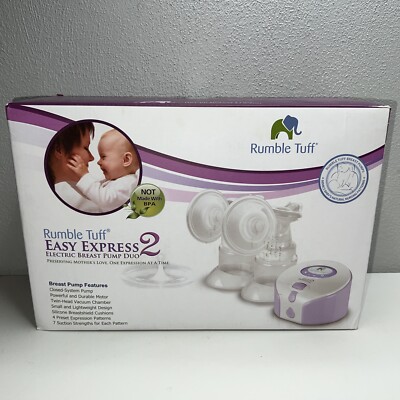 RUMBLE TUFF Easy Express 2 Electric Breast Pump Duo - BRAND NEW