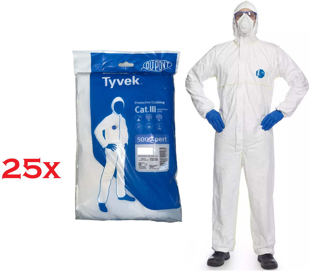 Tyvek Dupont 1005276 ClassicXpert Overall XXL White Breathable Ant... - Image 12