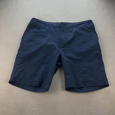 Faherty All Day Shorts Mens 36 Blue Casual 9" Inseam Drawstring Beach