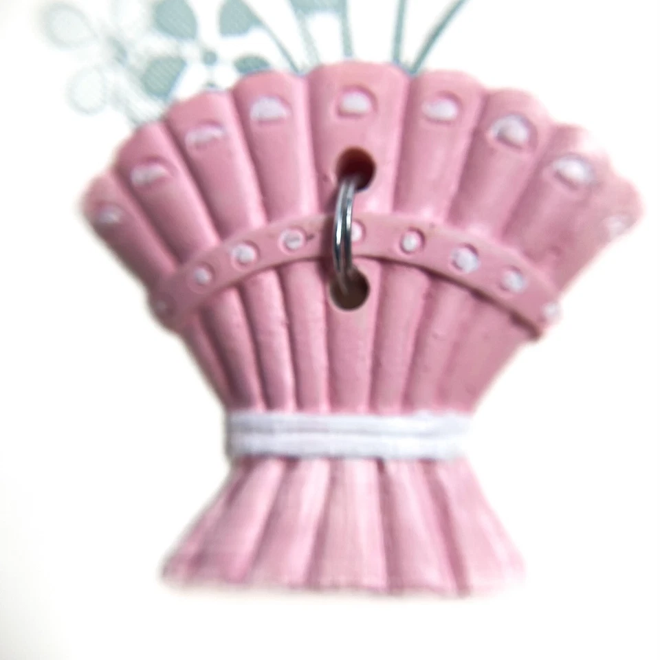 Set of Four Decorative Flower Pots Two Hole Plastic Collectible Buttons to craft - Image 4 of 4