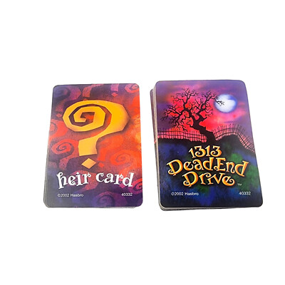 1313 Dead End Drive Board Game  2002 Replacement Playing Cards & Heir Cards