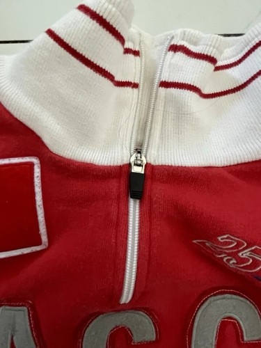 Vtg 90s Jaggy Official Sponsor 25 Uovo d’Oro 1/4 Zip Pullover Men Small Italy JP - Picture 5 of 7