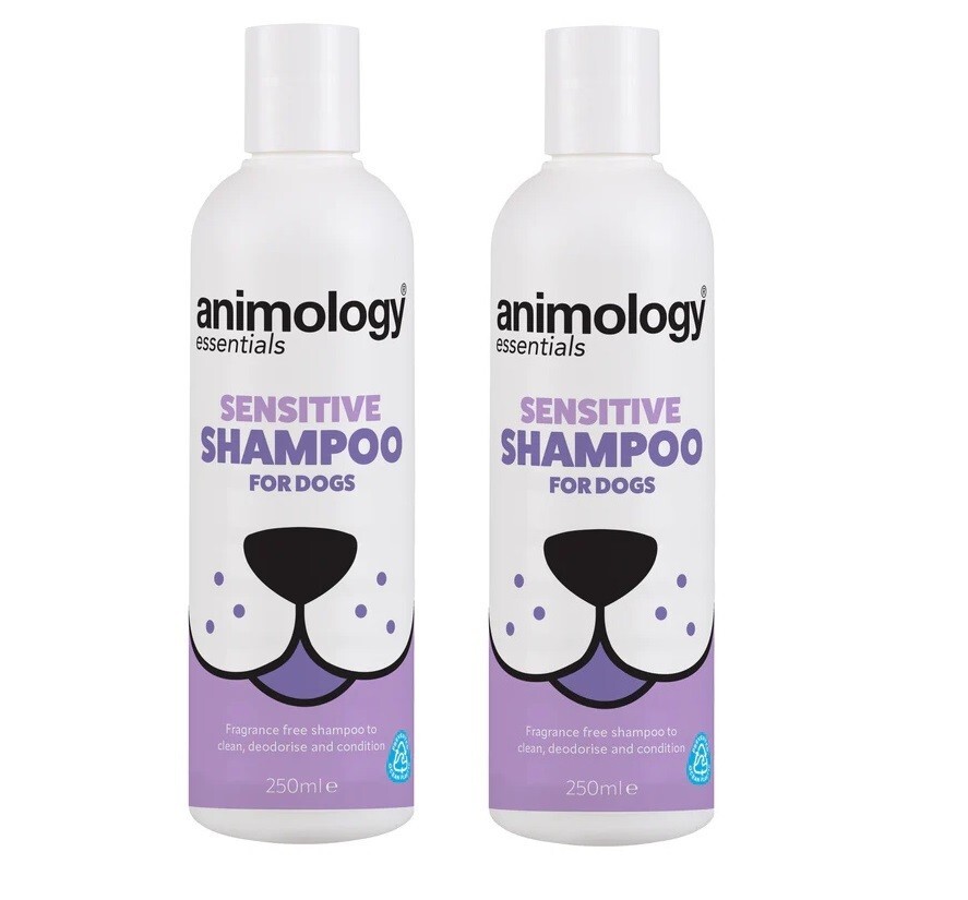 2 x Animology Essentials Sensitive Shampoo For Dogs 250ml