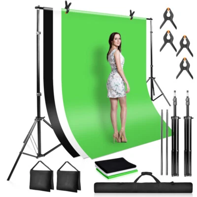 MARKENLOS Sistema di sfondo 3x2M sfondo professionale studio fotografico supporto treppiede borsa set