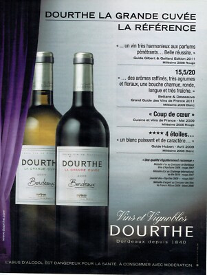 Werbung Advertising 029 2010 Bordeaux Weine & Weinberge Dourthe