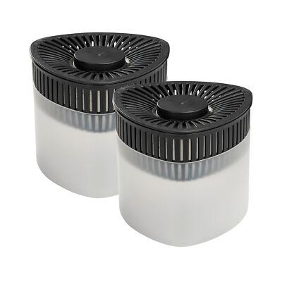 WENKO Luftentfeuchter Prisma 2er Set 500g Anthrazit Raumentfeuchter Entfeuchter