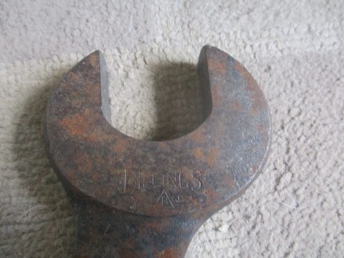 SELTEN GROSSER VINTAGE BILLINGS USA MAULSCHLÜSSEL Nr. 1146W - 3/4" & 7/8" WEISS - Bild 5 von 12