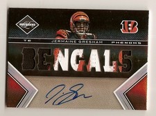 2010 Panini Limited Jermaine Gresham Auto Patch /199 Autograph