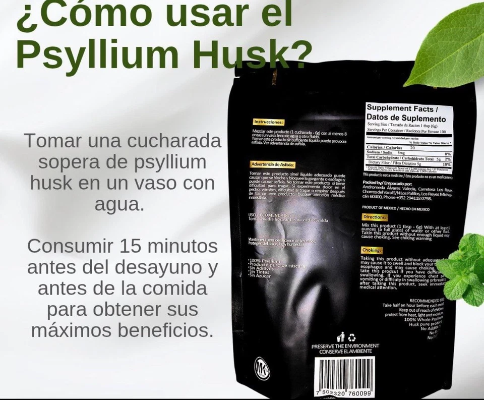 cáscara de psyllium uruchurto Foto 4 de 4
