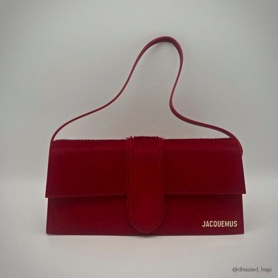 JACQUEMUS LONG BAMBINO - DARK RED