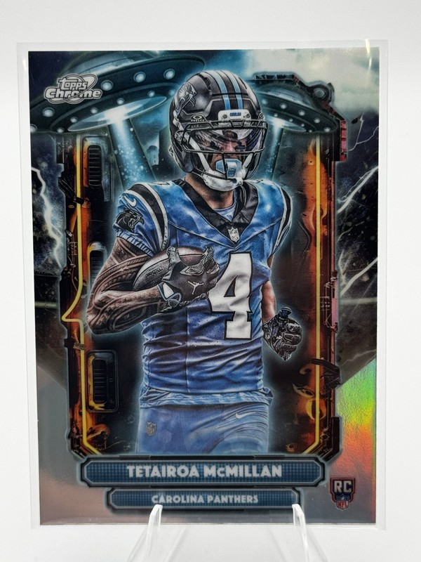 2025 Topps Cosmic Chrome #ET-5 Tetairoa McMillan RC Extraterrestrial Talent