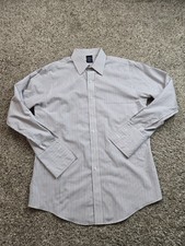 Brooks Brothers Dress Shirt 16-32/33 White Multicolor Striped Supima French Cuff