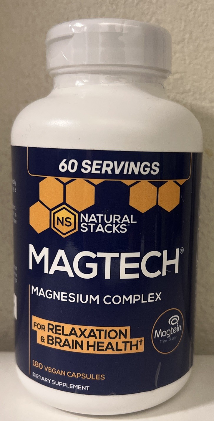 (New)  Magtech, Magnesium Complex,  180 Vegan Capsules 