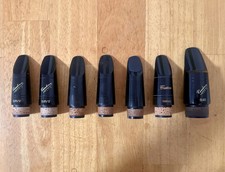 Lot of 6 Clarinet Mouthpieces and 1 Bass Clarinet Mouthpiece