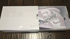 Custom Nike High Dunk Shoes Sneakers in light purple lilac womens 7 Dunks