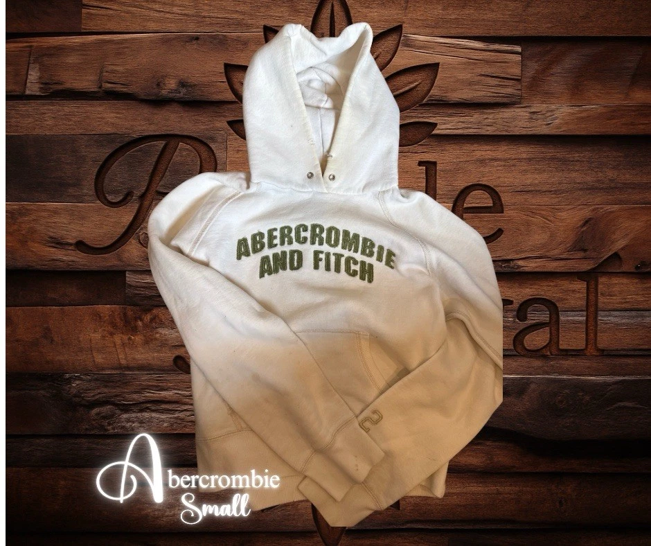Moletom com capuz vintage Abercrombie & Fitch do início dos anos 2000 “Autêntico Vintage” - Imagem 2 de 2