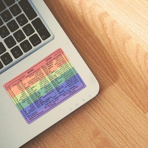 4 Sheets Keyboard Stickers Miss Aesthetic Stationery Laptop - 第 5/12 張圖片