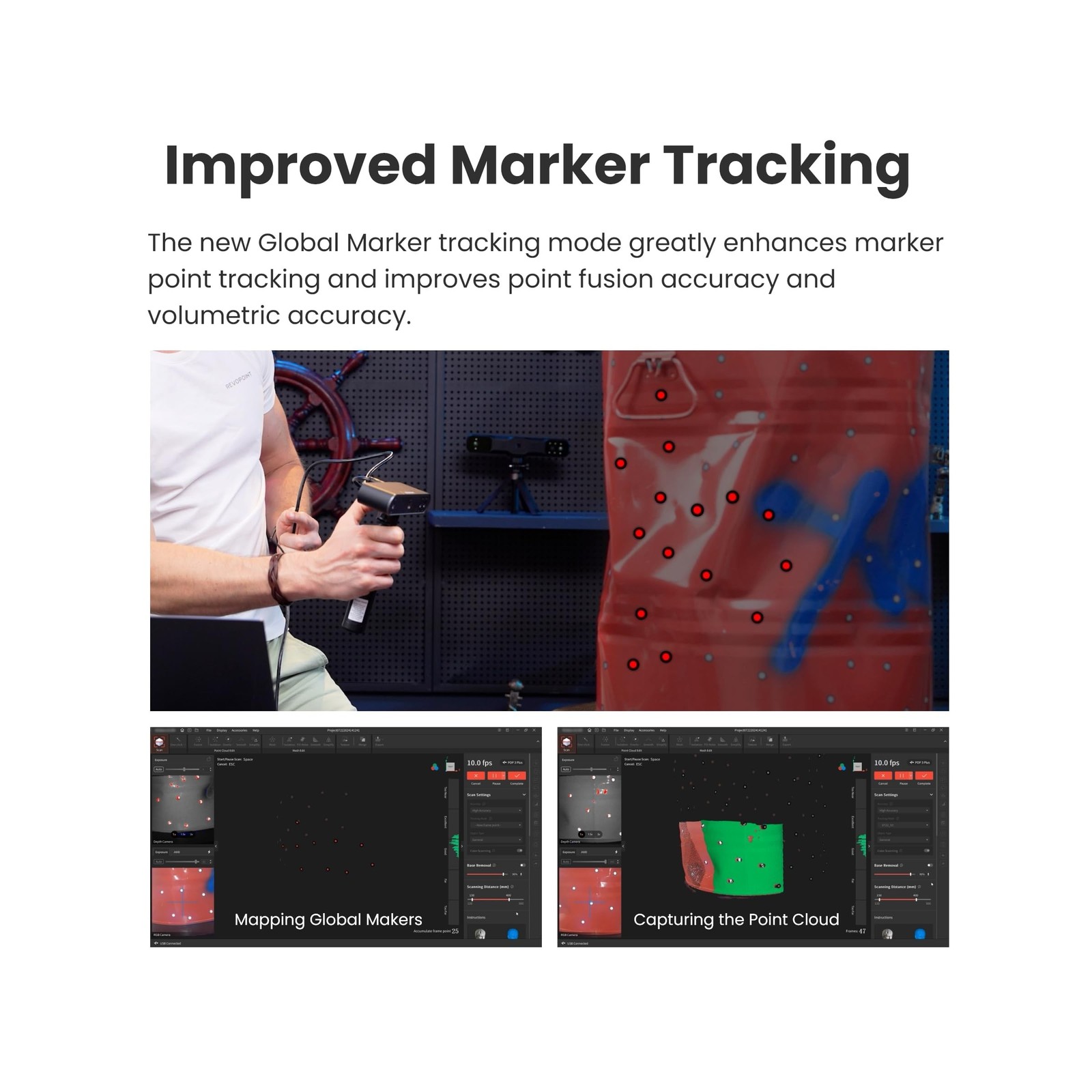 Revopoint POP3 Plus 3D Scanner for 3D Printing, Handheld 3D Printer Scanner 0...