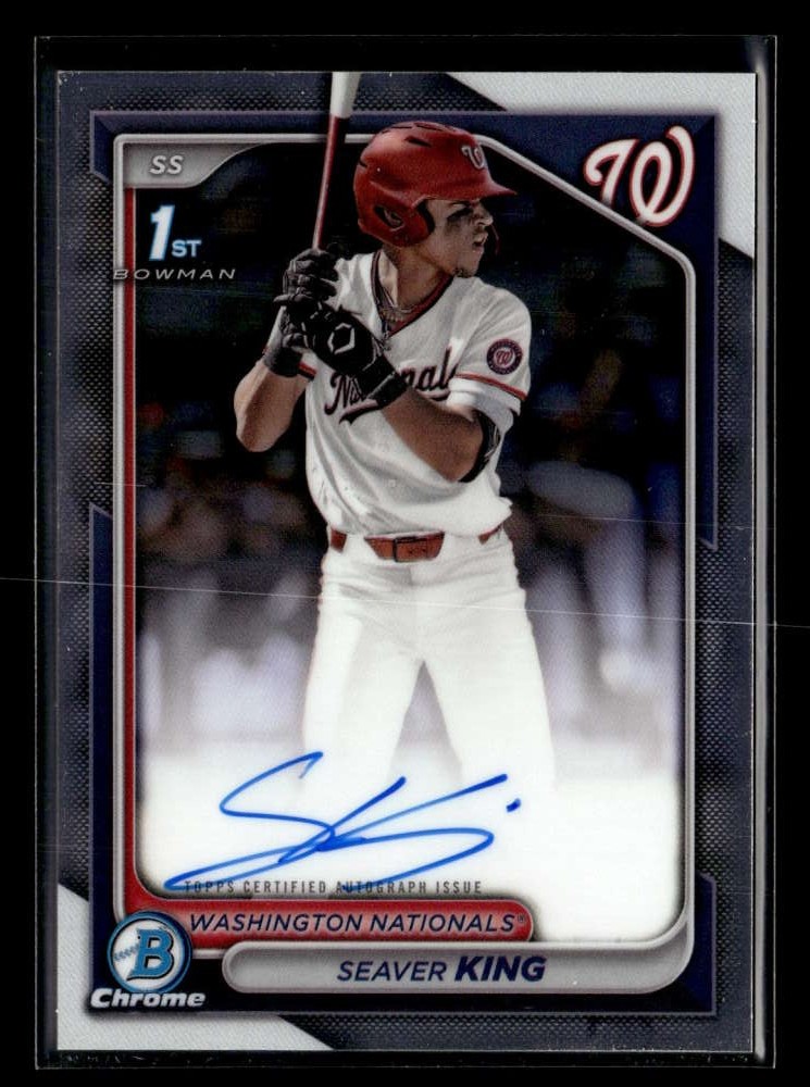 2024 Bowman Draft Seaver King #CPA-SK Chrome Prospect Autograph Auto VC193