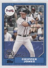 2022 Series 1 1987 Topps Baseball 35th Anniversary Blue Chipper Jones HOF 0t4b