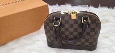 Louis Vuitton Alma BB Damier Ebene Brown Zip ...