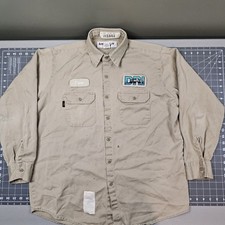 DRI FR Work Shirt Large Flame Resistant Grunge Streetwear Biker Skater Mechanic