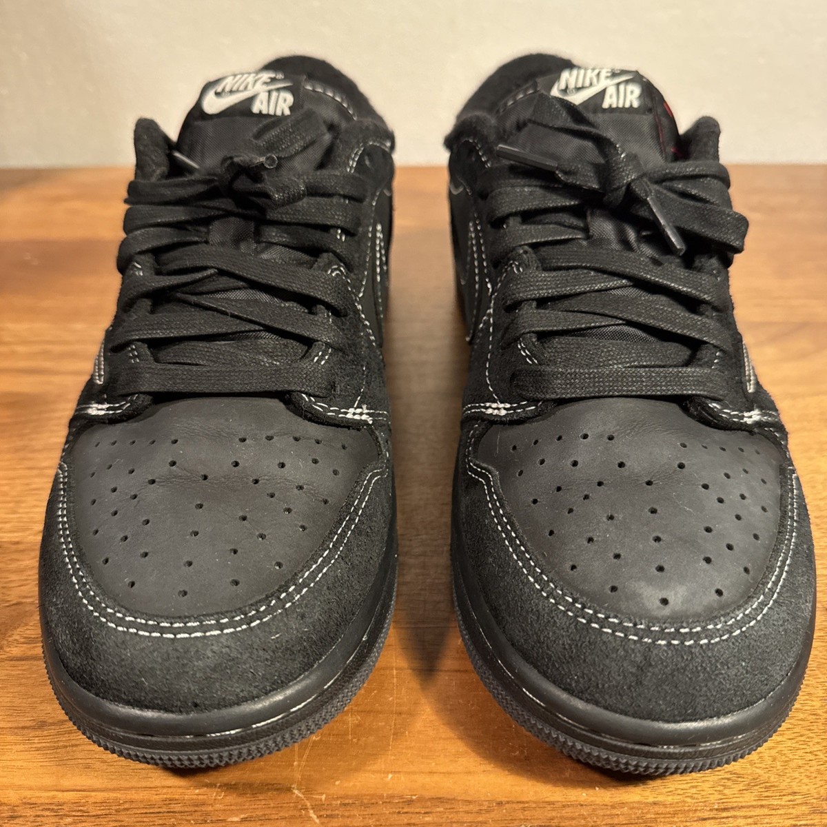 Jordan 1 Low OG SP x Travis Scott Black Phantom Men's Size 9.5