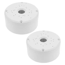  2 PCS Security Camera Box Dome Junction Wall Bracket Outdoor Accessory